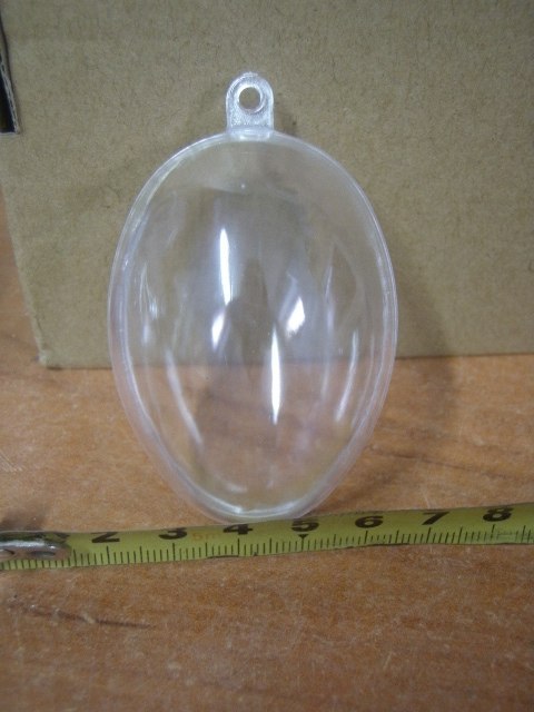 Jajko akrylowe otwierane 6cm 5 kompletów EGA-16124 Jajko akrylowe otwierane 6cm 5 kompletów EGA-16124