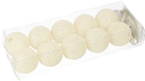 Kule led lampki na baterie 10szt. COTTON BALLS | 475332 Kule led lampki na baterie 10szt. COTTON BALLS | 475332