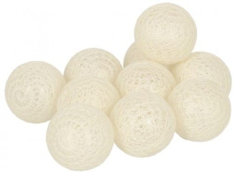 Kule led lampki na baterie 10szt. COTTON BALLS | 475332 Kule led lampki na baterie 10szt. COTTON BALLS | 475332