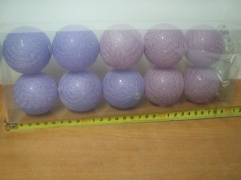Lampki na baterie 10szt. COTTON BALLS | 475385 Lampki na baterie 10szt. COTTON BALLS | 475385