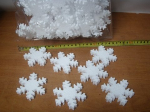 Śnieżynka styropianowa 100szt. | 7/1 4150 Śnieżynka styropianowa 100szt. | 7/1 4150