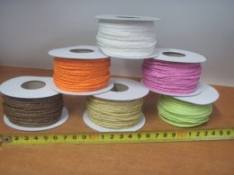 Sznurek /wstążka papierowa 6szt 30m 3619