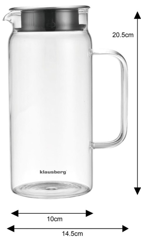 DZBANEK SZKLANY 1.0L KLAUSBERG KB-7686 DZBANEK SZKLANY 1.0L KLAUSBERG KB-7686