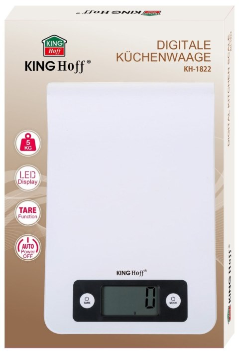 ELEKTRONICZNA WAGA KUCHENNA 1G / 5KG NA RELING KINGHOFF KH-1822 ELEKTRONICZNA WAGA KUCHENNA 1G / 5KG NA RELING KINGHOFF KH-1822