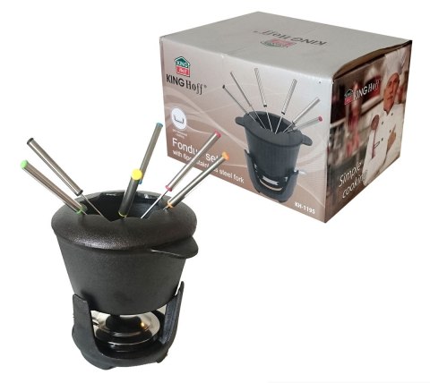 FONDUE ŻELIWNE ZESTAW DLA 6 OSÓB KiNGHOFF KH-1195 FONDUE ŻELIWNE ZESTAW DLA 6 OSÓB KiNGHOFF KH-1195
