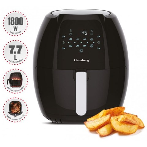 FRYTOWNICA BEZTŁUSZCZOWA 7.7L 1800W KLAUSBERG AIR FRYER KB-7495 FRYTOWNICA BEZTŁUSZCZOWA 7.7L 1800W KLAUSBERG AIR FRYER KB-7495