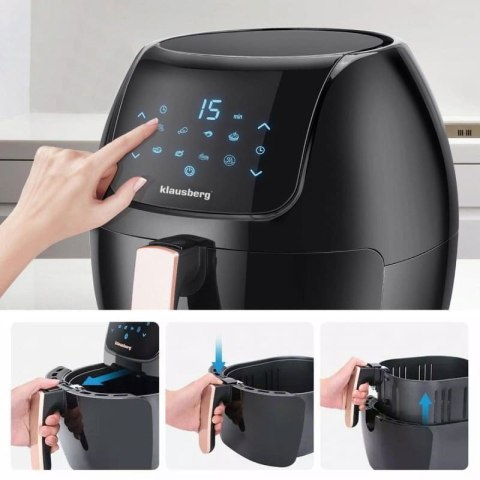 FRYTOWNICA BEZTŁUSZCZOWA 7.7L 1800W KLAUSBERG AIR FRYER KB-7572 FRYTOWNICA BEZTŁUSZCZOWA 7.7L 1800W KLAUSBERG AIR FRYER KB-7572