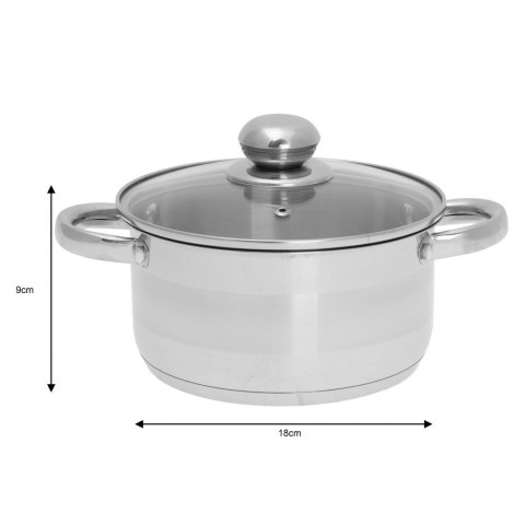 GARNEK 2L 18CM KiNGHOFF KH-4328 GARNEK 2L 18CM KiNGHOFF KH-4328