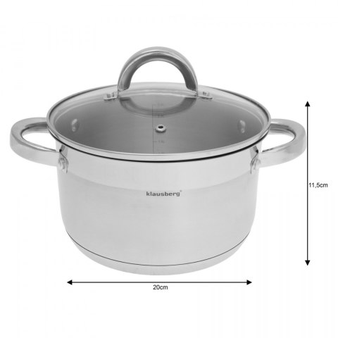GARNEK 3.5L 20CM KLAUSBERG KB-7124 GARNEK 3.5L 20CM KLAUSBERG KB-7124