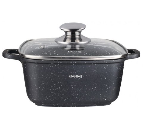 GARNEK KWADRATOWY Z POWŁ. MARMUR. 3.7L 22CM KINGHOFF KH-1602 GARNEK KWADRATOWY Z POWŁ. MARMUR. 3.7L 22CM KINGHOFF KH-1602