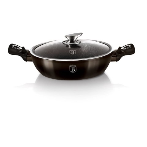 GARNEK NISKI Z POWŁOKĄ GRANITOWĄ 3.8L 28CM BERLINGER HAUS SHINY BLACK BH-6609 GARNEK NISKI Z POWŁOKĄ GRANITOWĄ 3.8L 28CM BERLINGER HAUS SHINY BLACK BH-6609