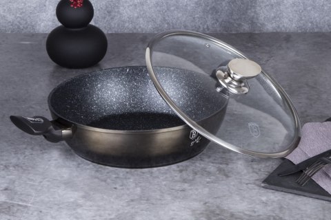 GARNEK NISKI Z POWŁOKĄ GRANITOWĄ 3.8L 28CM BERLINGER HAUS SHINY BLACK BH-6609 GARNEK NISKI Z POWŁOKĄ GRANITOWĄ 3.8L 28CM BERLINGER HAUS SHINY BLACK BH-6609
