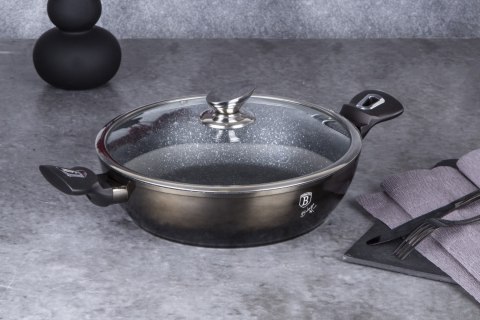 GARNEK NISKI Z POWŁOKĄ GRANITOWĄ 3.8L 28CM BERLINGER HAUS SHINY BLACK BH-6609 GARNEK NISKI Z POWŁOKĄ GRANITOWĄ 3.8L 28CM BERLINGER HAUS SHINY BLACK BH-6609