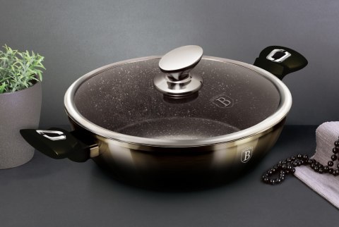 GARNEK NISKI Z POWŁOKĄ GRANITOWĄ 3.8L 28CM BERLINGER HAUS SHINY BLACK BH-6609 GARNEK NISKI Z POWŁOKĄ GRANITOWĄ 3.8L 28CM BERLINGER HAUS SHINY BLACK BH-6609