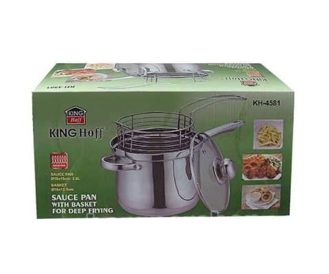 GARNEK Z KOSZYKIEM DO SMAŻENIA KiNGHOFF 3.6L 18cm KH-4581 GARNEK Z KOSZYKIEM DO SMAŻENIA KiNGHOFF 3.6L 18cm KH-4581