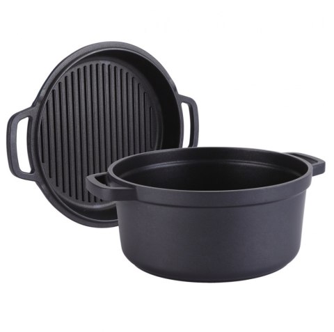 GARNEK Z PATELNIĄ GRILLOWĄ 6.7L 28cm MAESTRO MR-4128 GARNEK Z PATELNIĄ GRILLOWĄ 6.7L 28cm MAESTRO MR-4128