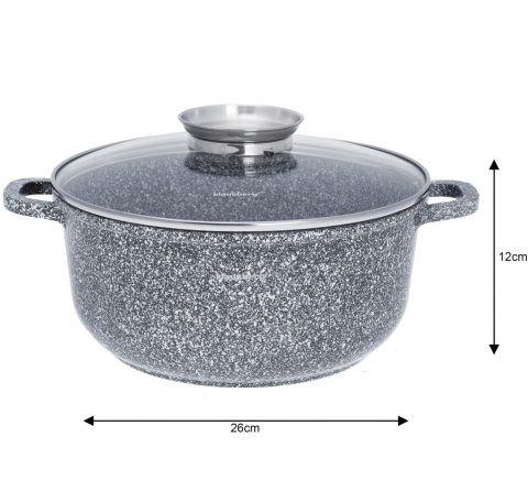 GARNEK Z POW. MARMUROWĄ 5.6L 26cm KLAUSBERG KB-7523 GARNEK Z POW. MARMUROWĄ 5.6L 26cm KLAUSBERG KB-7523