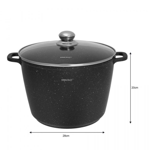 GARNEK Z POWŁ. MARMUR. 10L 28CM KINGHOFF KH-1599 GARNEK Z POWŁ. MARMUR. 10L 28CM KINGHOFF KH-1599