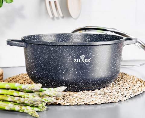 GARNEK z POWŁOKĄ MARMUROWĄ 1.7L 18cm ZILNER ZL-9002 GARNEK z POWŁOKĄ MARMUROWĄ 1.7L 18cm ZILNER ZL-9002