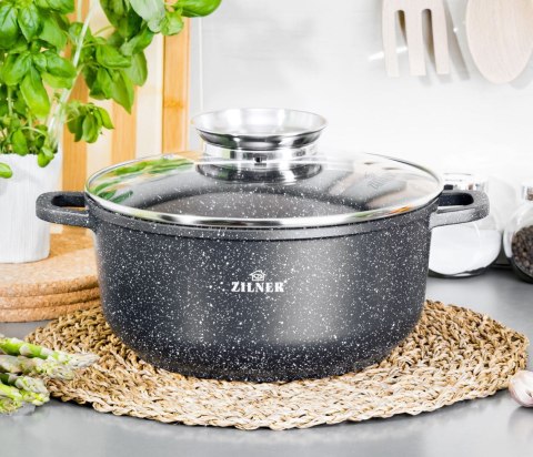 GARNEK z POWŁOKĄ MARMUROWĄ 1.7L 18cm ZILNER ZL-9002 GARNEK z POWŁOKĄ MARMUROWĄ 1.7L 18cm ZILNER ZL-9002