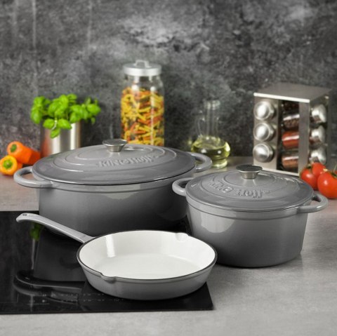 GARNEK ŻELIWNY EMALIOWANY 2.4L 20cm KINGHOFF KH-1520 GARNEK ŻELIWNY EMALIOWANY 2.4L 20cm KINGHOFF KH-1520