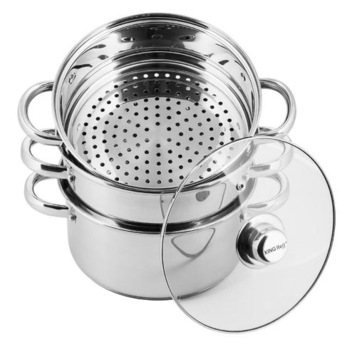 GARNKI DO GOTOWANIA NA PARZE 4 ELE 24CM KiNGHOFF KH-3319 GARNKI DO GOTOWANIA NA PARZE 4 ELE 24CM KiNGHOFF KH-3319