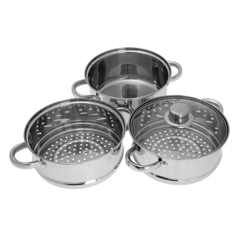 GARNKI DO GOTOWANIA NA PARZE 7L 4 ELE 20CM KiNGHOFF KH-3321 GARNKI DO GOTOWANIA NA PARZE 7L 4 ELE 20CM KiNGHOFF KH-3321