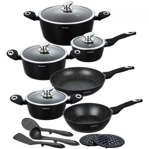 GARNKI GRANITOWE 15 ELE. KLAUSBERG MARMO KB-7322 GARNKI GRANITOWE 15 ELE. KLAUSBERG MARMO KB-7322