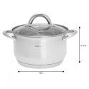 GARNKI KINGHOFF SILVER 6 ELE KH-4446