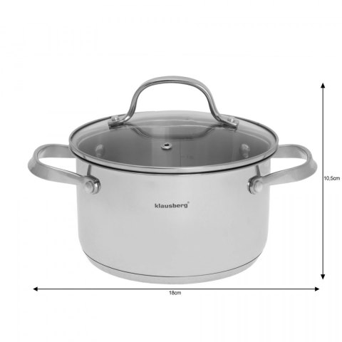 GARNKI KLAUSBERG 9 ELE. INOX 18/10 KB-7215 GARNKI KLAUSBERG 9 ELE. INOX 18/10 KB-7215