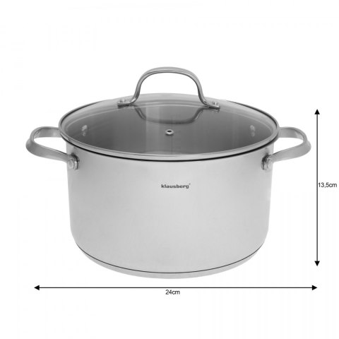 GARNKI KLAUSBERG 9 ELE. INOX 18/10 KB-7215 GARNKI KLAUSBERG 9 ELE. INOX 18/10 KB-7215