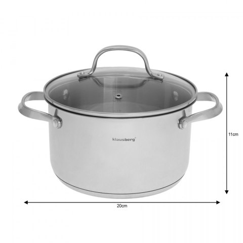 GARNKI KLAUSBERG 9 ELE. INOX 18/10 KB-7215 GARNKI KLAUSBERG 9 ELE. INOX 18/10 KB-7215