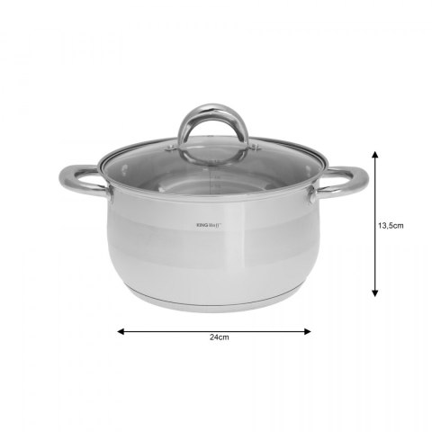 GARNKI KiNGHOFF SILVER MARBLE 12 ELE KH-1098 GARNKI KiNGHOFF SILVER MARBLE 12 ELE KH-1098