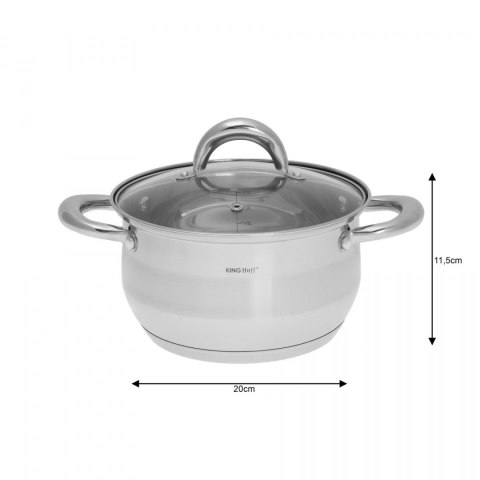 GARNKI KiNGHOFF SILVER MARBLE 12 ELE KH-1098 GARNKI KiNGHOFF SILVER MARBLE 12 ELE KH-1098