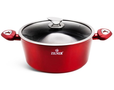 GARNKI z POWŁOKĄ GRANITOWĄ 6 EL. ZILNER CHERRY RED ZL-8561 GARNKI z POWŁOKĄ GRANITOWĄ 6 EL. ZILNER CHERRY RED ZL-8561