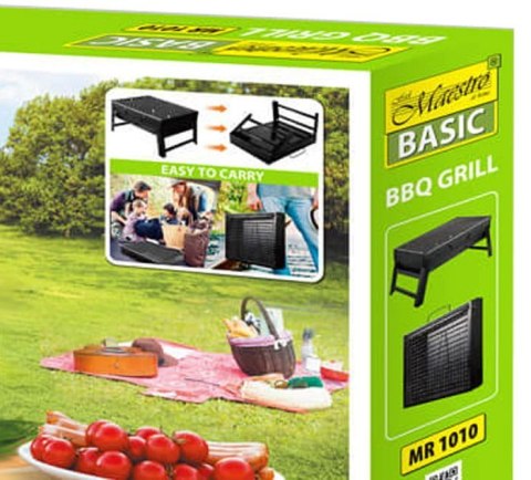 GRILL SKŁADANY WALIZKOWY KEMPINGOWY 43 x 29 x 22 CM MAESTRO MR-1010 GRILL SKŁADANY WALIZKOWY KEMPINGOWY 43 x 29 x 22 CM MAESTRO MR-1010
