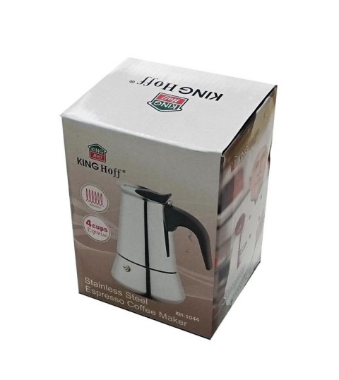 KAWIARKA ESPRESSO KiNGHOFF 200ml (3 FILIŻANKI) KH-1044 KAWIARKA ESPRESSO KiNGHOFF 200ml (3 FILIŻANKI) KH-1044