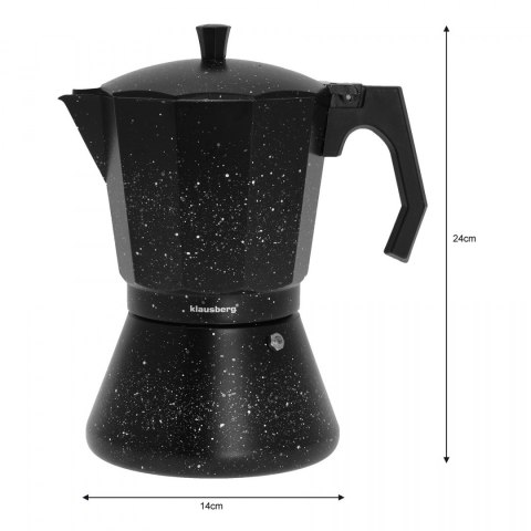KAWIARKA ESPRESSO KLAUSBERG 600ml / 12 FILIŻANEK KB-7161 KAWIARKA ESPRESSO KLAUSBERG 600ml / 12 FILIŻANEK KB-7161