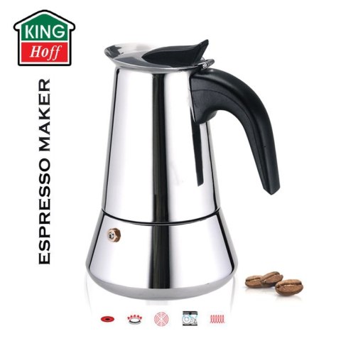 KAWIARKA ESPRESSO KiNGHOFF 600ml (12 FILIŻANEK) KH-1047 KAWIARKA ESPRESSO KiNGHOFF 600ml (12 FILIŻANEK) KH-1047