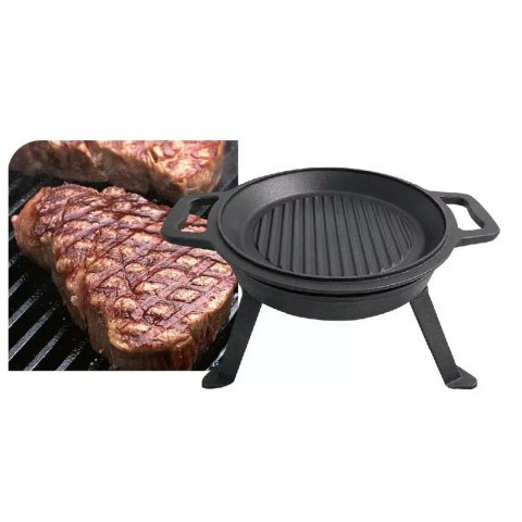 KOCIOŁEK ŻELIWNY MYŚLIWSKI 12L Z PATELNIĄ GRILL 2 W 1 KINGHOFF KH-1842 KOCIOŁEK ŻELIWNY MYŚLIWSKI 12L Z PATELNIĄ GRILL 2 W 1 KINGHOFF KH-1842