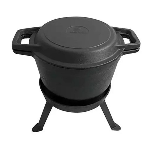 KOCIOŁEK ŻELIWNY MYŚLIWSKI 8.0L Z PATELNIĄ GRILL 2 W 1 KINGHOFF KH-1733 KOCIOŁEK ŻELIWNY MYŚLIWSKI 8.0L Z PATELNIĄ GRILL 2 W 1 KINGHOFF KH-1733