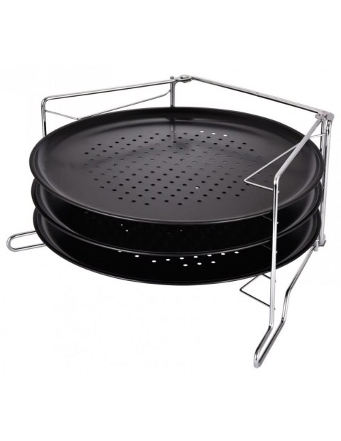 KOMPLET 3 FORM DO PIZZY ZE STELAŻEM KiNGHOFF KH-1480 KOMPLET 3 FORM DO PIZZY ZE STELAŻEM KiNGHOFF KH-1480