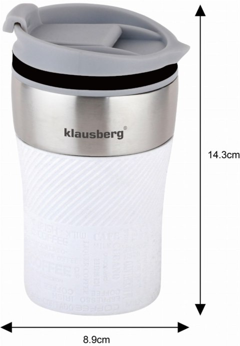 KUBEK TERMICZNY MAŁY 280ML KLAUSBERG BIAŁY KB-7623 KUBEK TERMICZNY MAŁY 280ML KLAUSBERG BIAŁY KB-7623