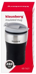 KUBEK TERMICZNY MAŁY 280ML KLAUSBERG CZARNY KB-7621