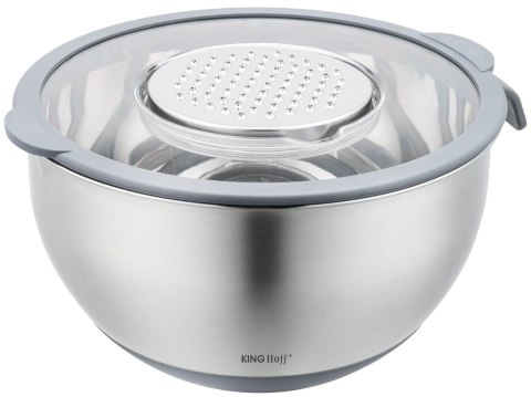 MISKA KUCHENNA WIELOFUNKCYJNA Z FUNKCJĄ TARKI DO WARZYW 24CM 5L 5 EL. KINGHOFF KH-1862 MISKA KUCHENNA WIELOFUNKCYJNA Z FUNKCJĄ TARKI DO WARZYW 24CM 5L 5 EL. KINGHOFF KH-1862