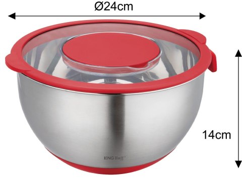 MISKA KUCHENNA WIELOFUNKCYJNA Z FUNKCJĄ TARKI DO WARZYW 24CM 5L 5 EL. KINGHOFF KH-1889 MISKA KUCHENNA WIELOFUNKCYJNA Z FUNKCJĄ TARKI DO WARZYW 24CM 5L 5 EL. KINGHOFF KH-1889
