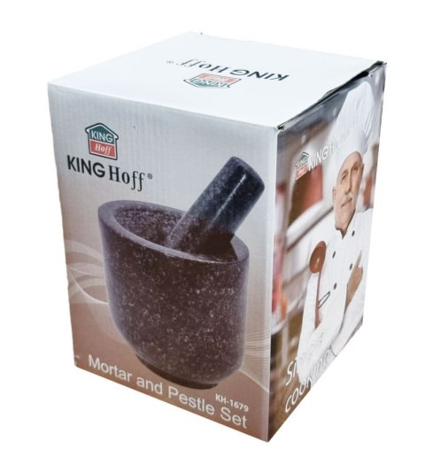 MOŹDZIERZ GRANITOWY Ø12x12cm KINGHOFF KH-1679 MOŹDZIERZ GRANITOWY Ø12x12cm KINGHOFF KH-1679