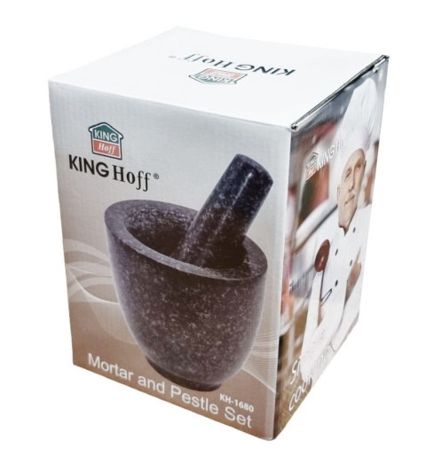 MOŹDZIERZ GRANITOWY Ø12x12cm KINGHOFF KH-1680 MOŹDZIERZ GRANITOWY Ø12x12cm KINGHOFF KH-1680