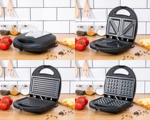 OPIEKACZ 3W1 TOST/GRIL/GOFR SANDWICH MAKER ZILNER ZL-113 OPIEKACZ 3W1 TOST/GRIL/GOFR SANDWICH MAKER ZILNER ZL-113