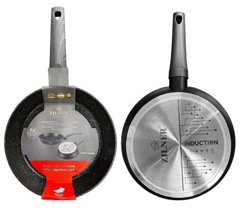 PATELNIA 26CM Z POWŁOKĄ MARMUROWĄ I DNEM FULL INDUCTION ZILNER ZL-564 PATELNIA 26CM Z POWŁOKĄ MARMUROWĄ I DNEM FULL INDUCTION ZILNER ZL-564